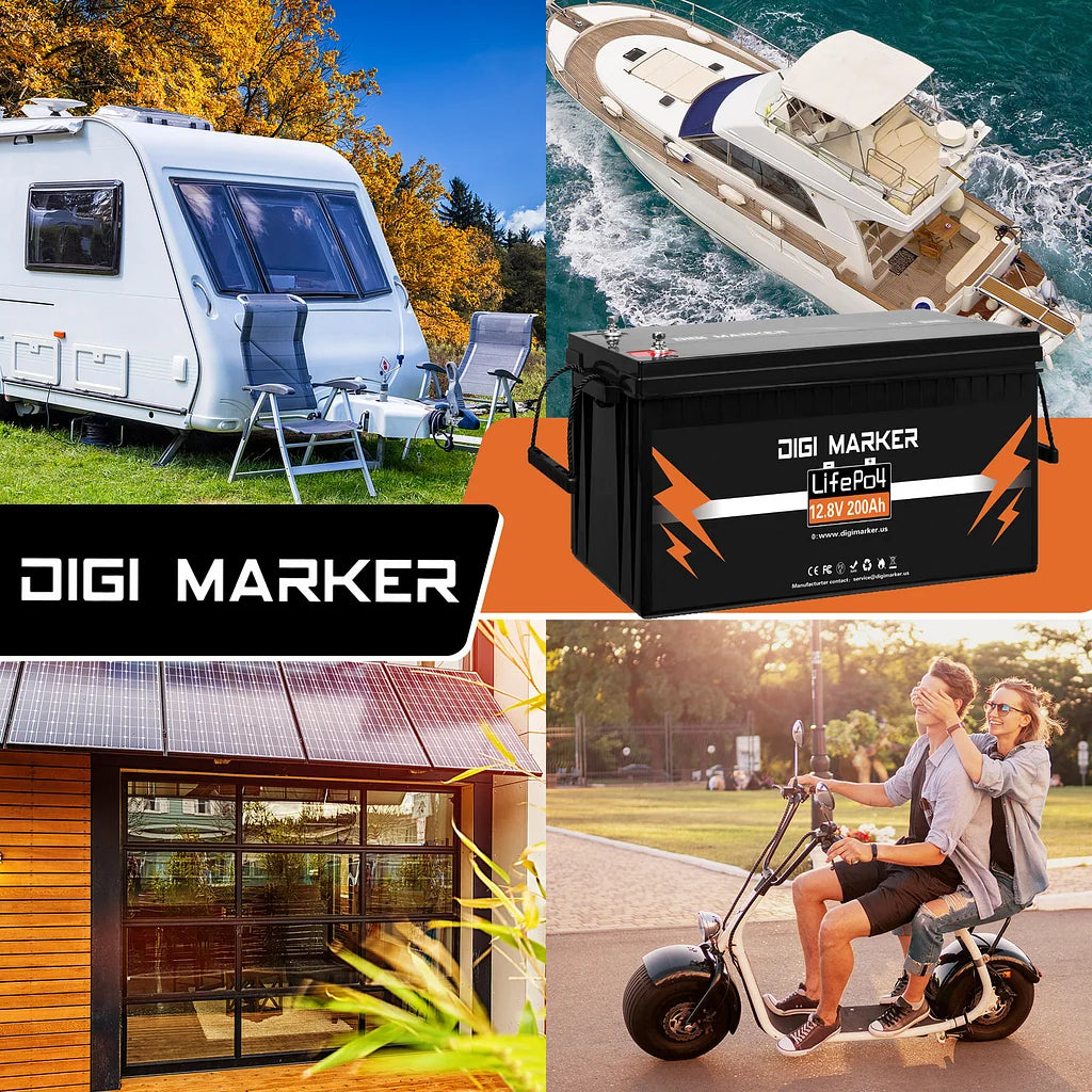 12.8V 100Ah LiFePO4 Battery 1280Wh With Bluetooth