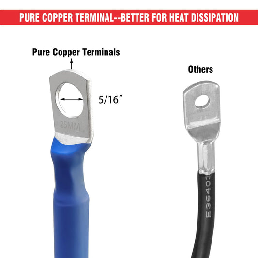 DIGI 4 AWG Battery Cables Copper Battery Inverter