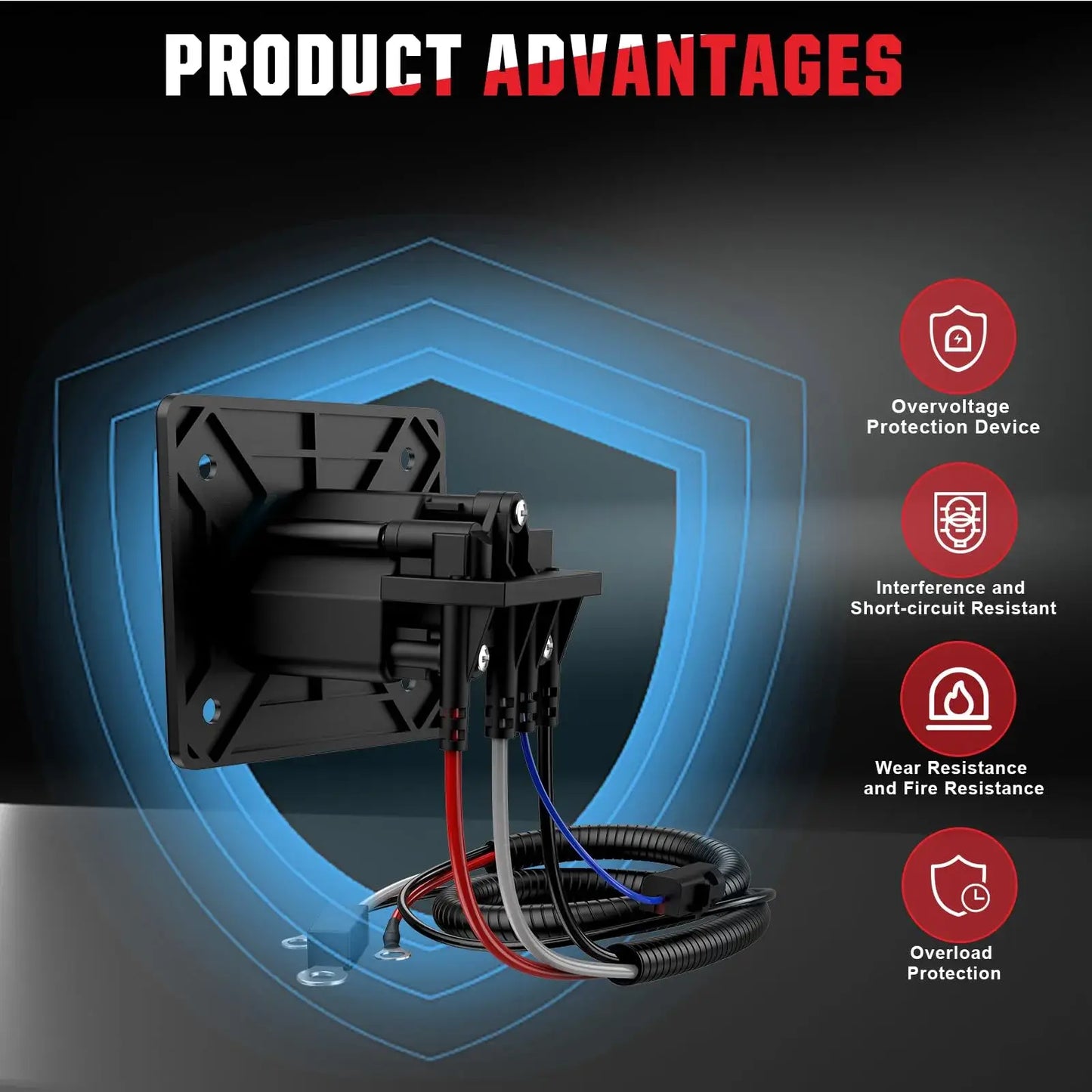 EZGO 48V Charger Receptacle with Wires for EZGO RXV & TXT 2008-UP ElectricEZGO 2Five 2010-UP Delta-Q