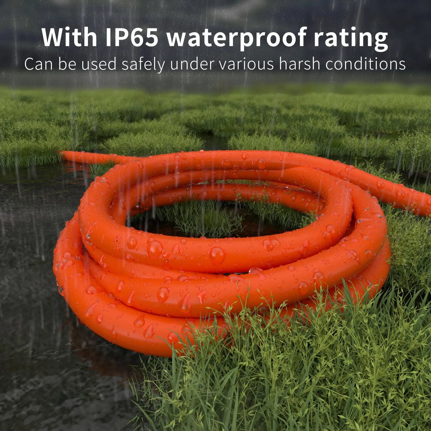 DIGI 12/3 Gauge Heavy Duty Outdoor Extension Cord Waterproof 3 Prong Electric Cord Outside, 15Amp 1875W 12AWG SJTW