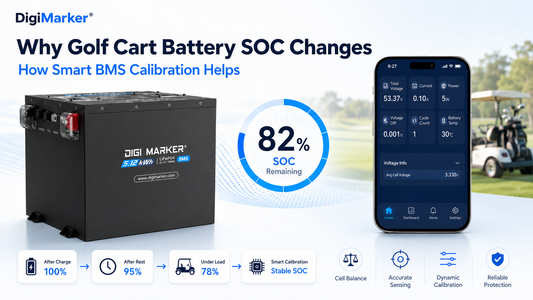 Why Golf Cart Lithium Battery SOC Readings May Change — and How Smart BMS Calibration Helps