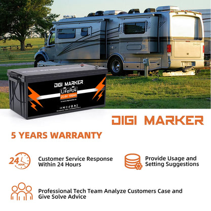12.8V 45Ah LiFePO4 Battery 576Wh