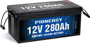 Pionergy 12V 280Ah LiFePO4 Battery: 200A BMS, 4000+ Cycles