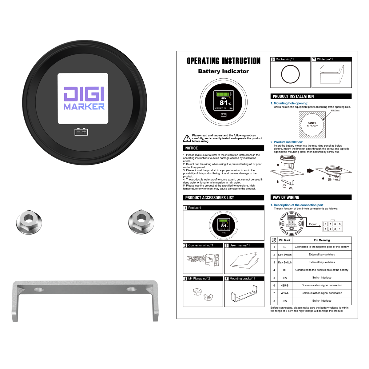 Digimarker Round Smart Meter Is Compatible with CS and CS Plus Series.