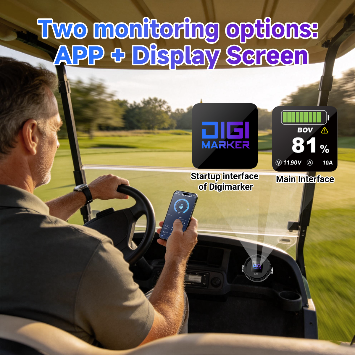 🔥DIGI CS-Plus 48V 67Ah-Golf Cart Lithium Battery