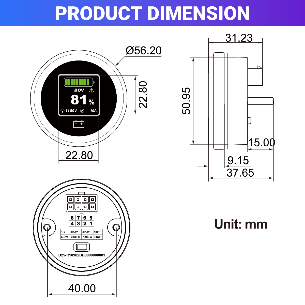 Digimarker Round Smart Meter Is Compatible with CS and CS Plus Series.