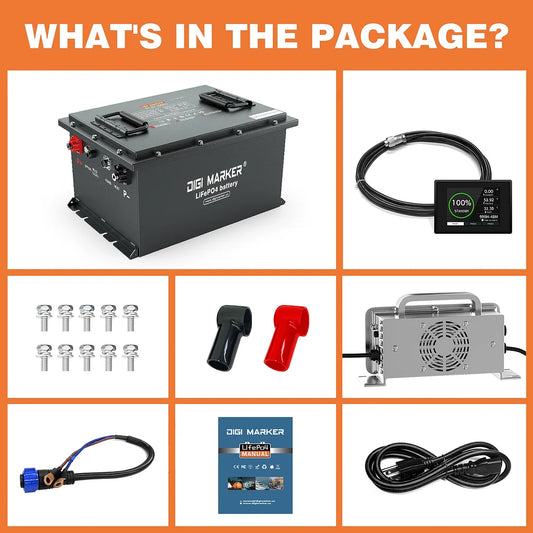 DIY for your golf cart/RV/ATV battery, create your battery by you.