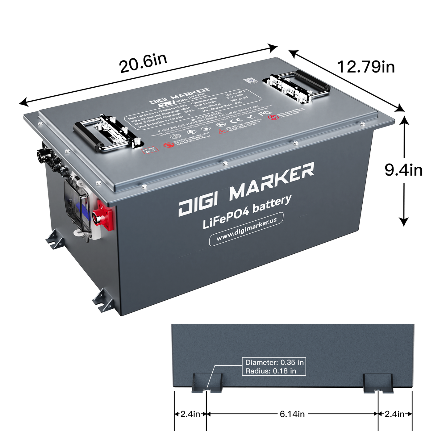 🔥DIGI HP 48V 105Ah Golf Cart Lifepo4 Lithium Battery
