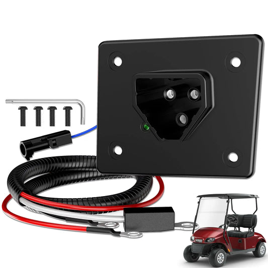 EZGO 48V Charger Receptacle with Wires for EZGO RXV & TXT 2008-UP ElectricEZGO 2Five 2010-UP Delta-Q