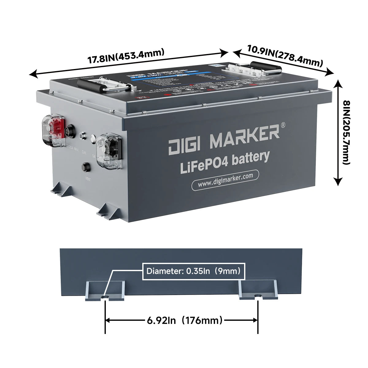 🔥DIGI CS 36V 100Ah Mini-Golf Cart Lithium Battery