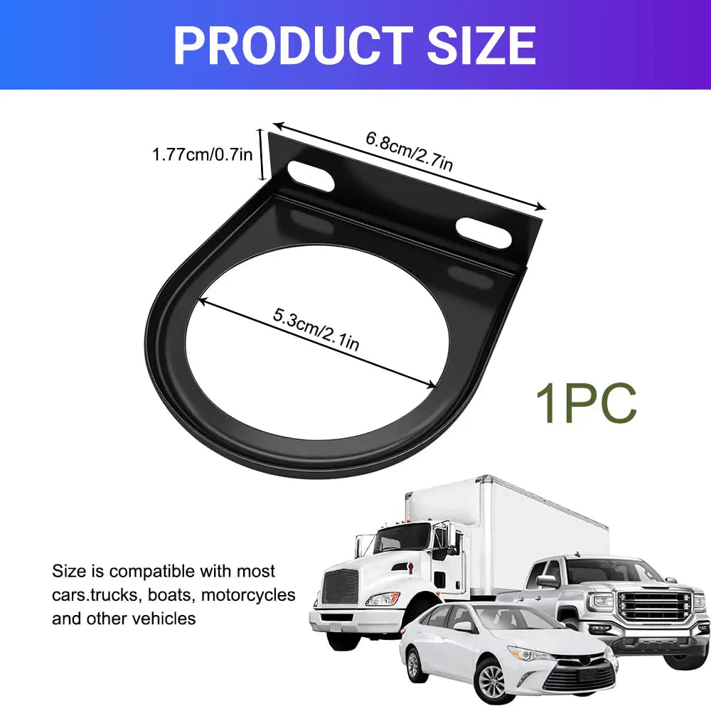 DIGI Single Gauge Mounting Panel, 2.1 Inch Gauge Mounting Panel Bracket Pod with Single Hole