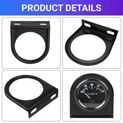 DIGI Single Gauge Mounting Panel, 2.1 Inch Gauge Mounting Panel Bracket Pod with Single Hole