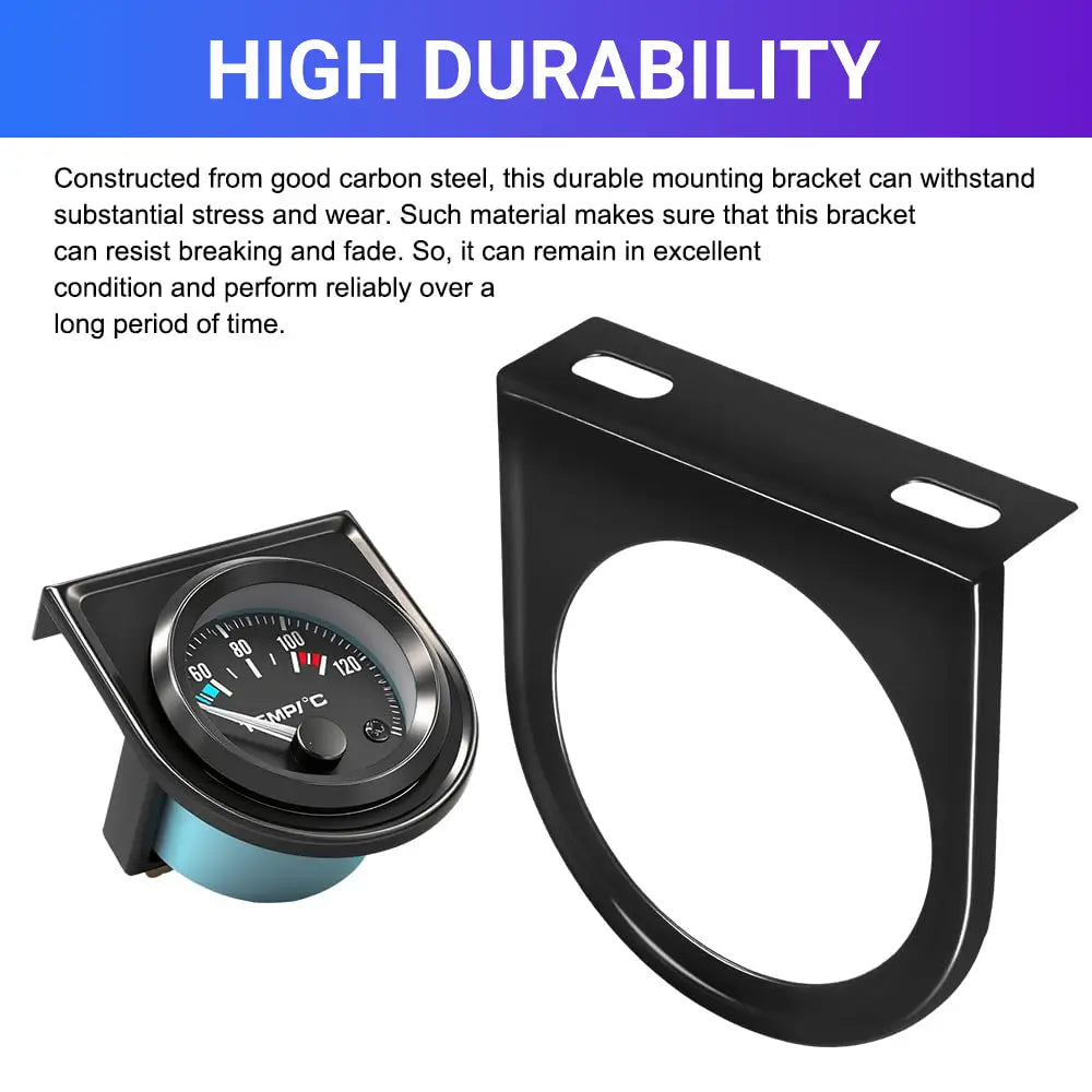 DIGI Single Gauge Mounting Panel, 2.1 Inch Gauge Mounting Panel Bracket Pod with Single Hole