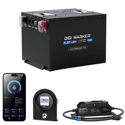 🔥DIGI CS-Plus Mini 48V 100Ah Golf Cart Lithium Battery