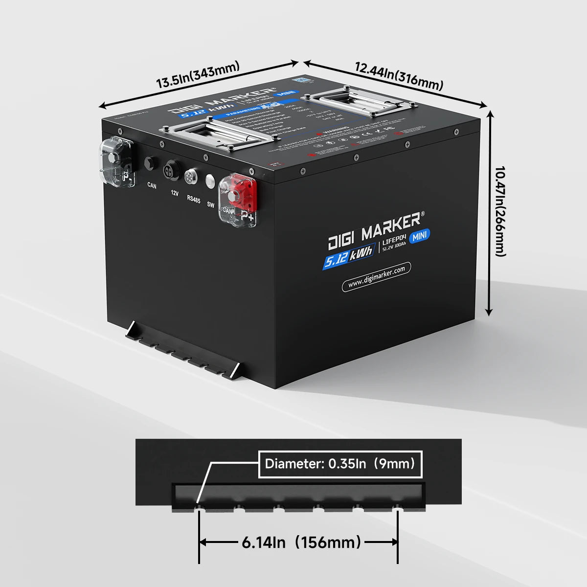🔥DIGI CS-Plus Mini 48V 100Ah Golf Cart Lithium Battery