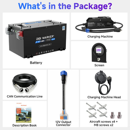 🔥DIGI CS-Plus 36V/48V 67Ah Golf Cart Lithium Battery