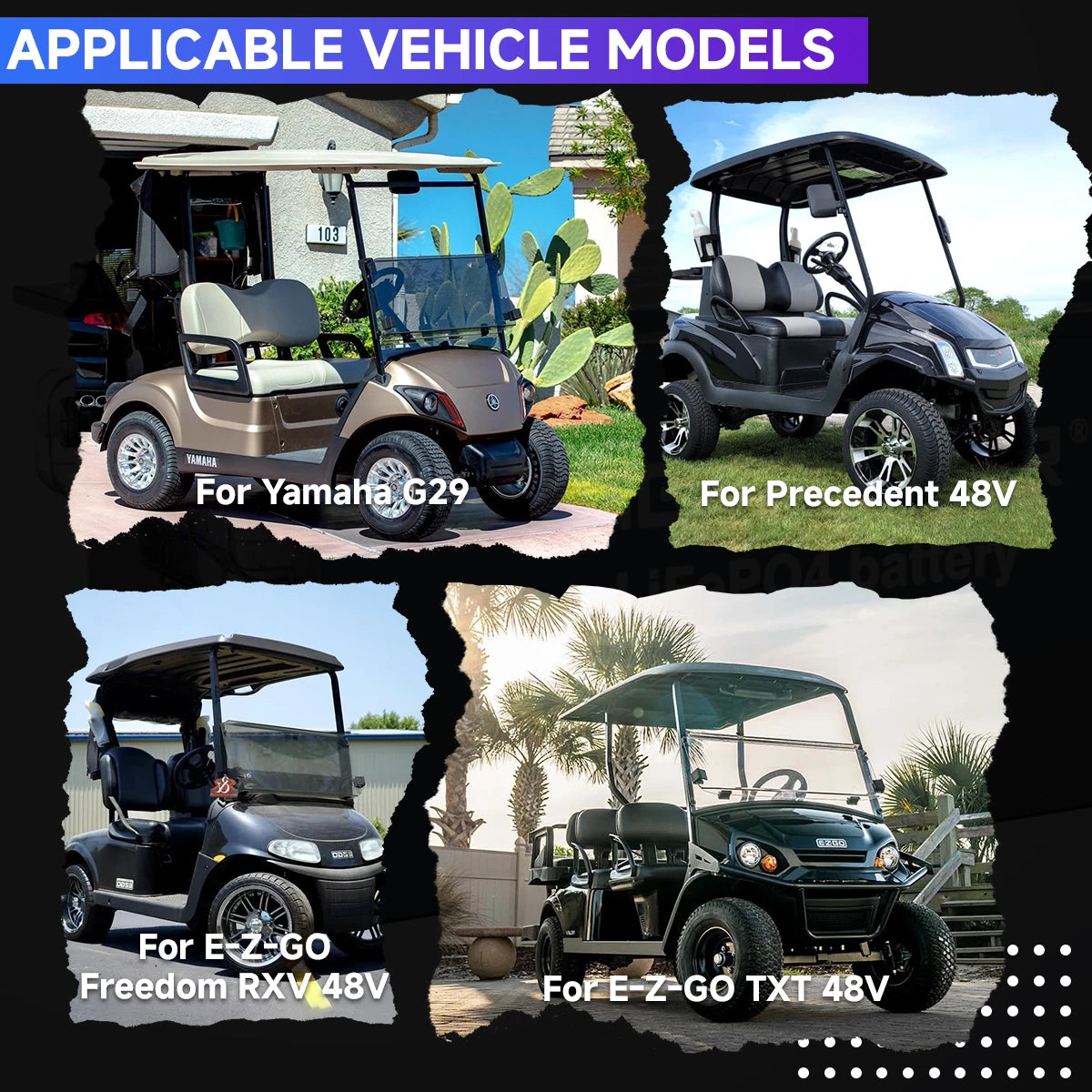 🔥DIGI  CS-Standard 48V 100Ah Golf Cart Lithium Battery
