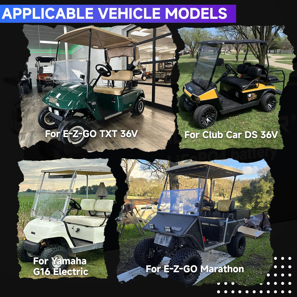 🔥DIGI CS-Standard 36V 100Ah Golf Cart Lithium Battery