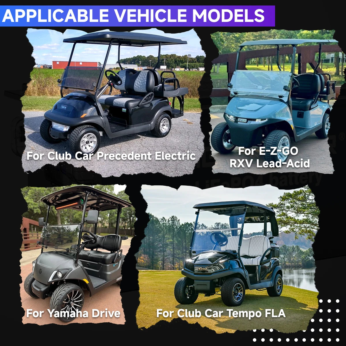 🔥DIGI HP 48V 105Ah Golf Cart Lithium Battery