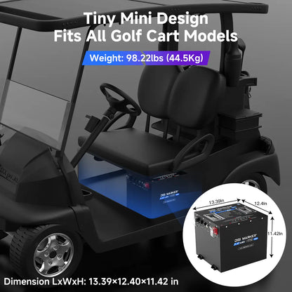 🔥DIGI CS-Plus 48V 67Ah/100Ah Mini-Golf Cart Lithium Battery