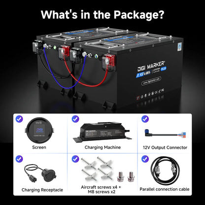 🔥DIGI CS-Plus 48V 67Ah/100Ah Mini-Golf Cart Lithium Battery