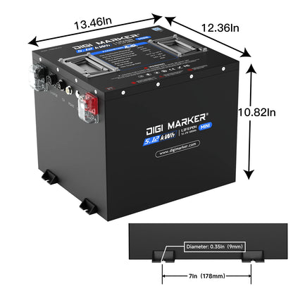 🔥DIGI CS-Plus 48V 100Ah Mini-Golf Cart Lithium Battery （ (Pre-orders will ship on June 25th)  ）