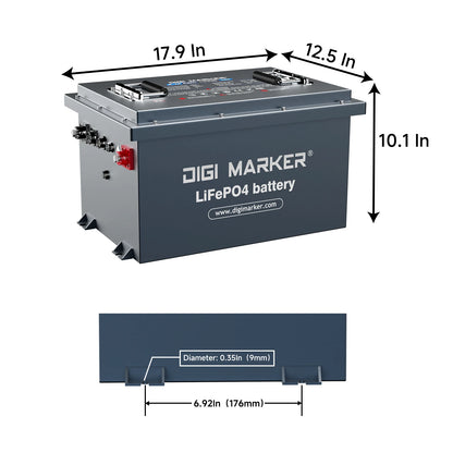 🔥DIGI  CS-Standard 48V 100Ah Golf Cart Lithium Battery