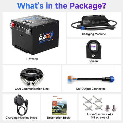 🔥DIGI HP 48V 125Ah Mini-Golf Cart Lithium Battery