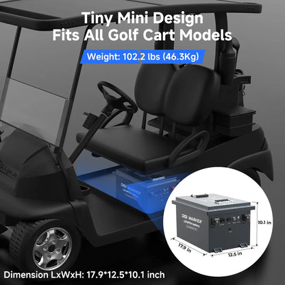 🔥DIGI CS-48V 100ah Mini-Golf Cart Lithium Battery