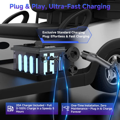 🔥DIGI CS-48V 100ah Mini-Golf Cart Lithium Battery