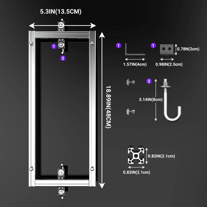 DiGi Marker Golf cart battery aluminum profile bracket