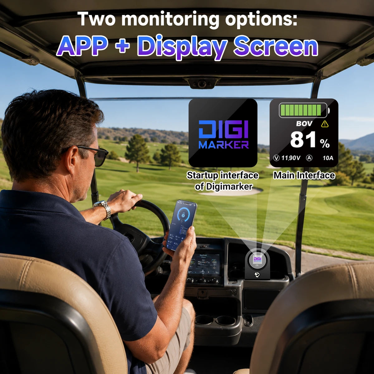 🔥DIGI HP 48V 125Ah Mini-Golf Cart Lithium Battery