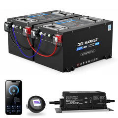 DIGI CS-Plus 36V 134Ah Golf Cart Lithium Battery, Ultra-long Range, 55 Miles, 300A Maximum Continuous Discharge