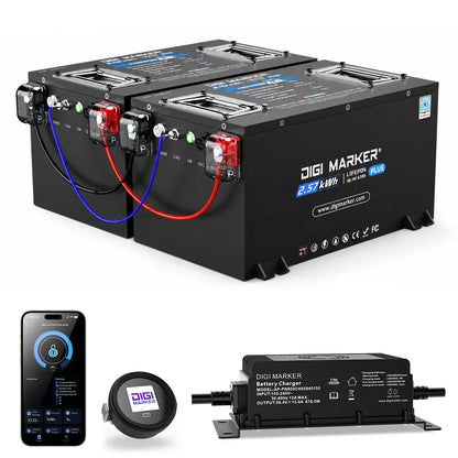 DIGI CS-Plus 36V 134Ah Golf Cart Lithium Battery, Ultra-long Range, 55 Miles, 300A Maximum Continuous Discharge